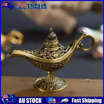 AU Vintage Aladdin Lamp Fairy Tale Home Desk Ornament Decor (Ancient Copper) • $11.03