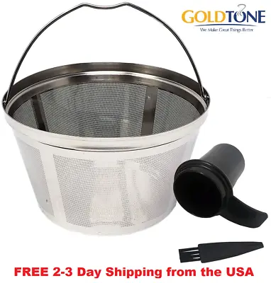 Stainless Steel 8-12 Cup Basket Reusable Coffee Filter - Mr. Coffee Black+Decker • $12.99