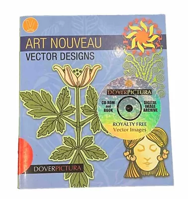 Art Nouveau Vector Designs (Dover Pictura Electronic Clip Art) - GOOD • $14.99