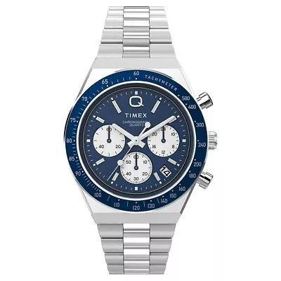 Timex Q Chronograph Motorsport Stainless Steel 40mm Racer Men Watch TW2W51600 • $290.79