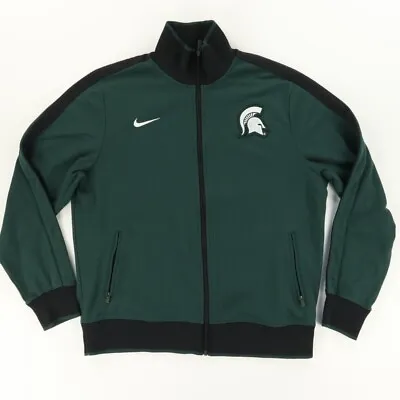 Nike Michigan State Spartans Heavy Track Jacket Green Men's XL • $15