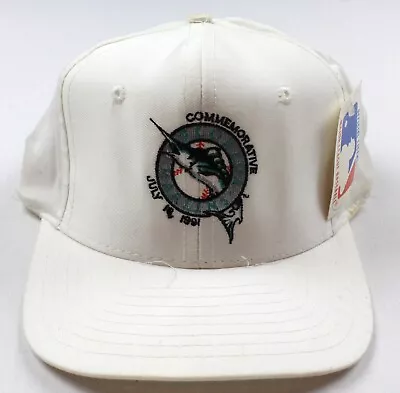 Florida Marlins Vintage July 18 1991 Commemorative Snapback Hat Cap NWT Miami • $29.99