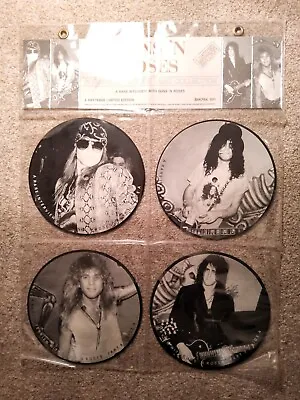 Guns N' Roses Interview 4 X 7  Vinyl Picture Disc Collection Baktabak Ex Con • £30