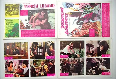 The Vampire Lovers Countess Dracula 1970 Ingrid Pitt Hammer Horror 4x Inserts 1 • £135.82
