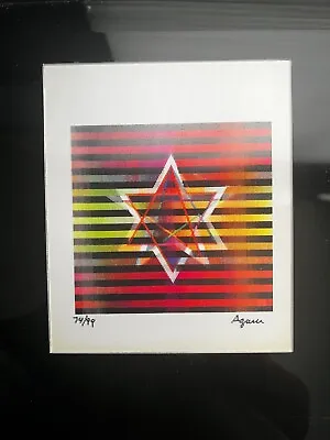 Yaacov Agam Authentic Agamograph  TWO STARS  Hand Signed Numbered Limited 74/99 • $829