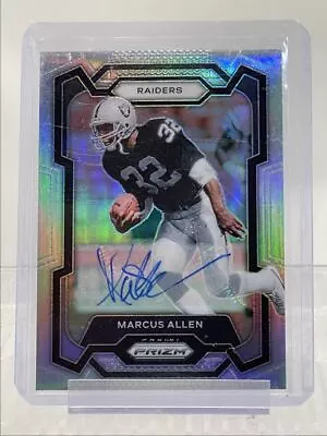 Marcus Allen 2023 Panini Prizm Football Silver Autograph Raiders Auto Q0212 • $2.31