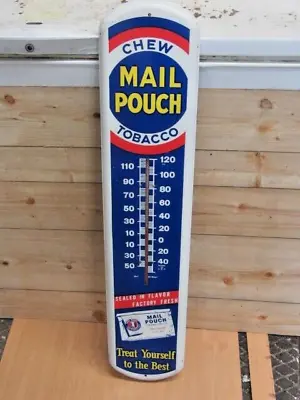 Vintage Mail Pouch Tobacco Thermometer • $289.95