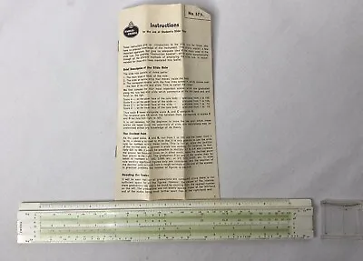Faber Castell Slide Rule 57/92 Made In Germany W/Case & Instruction Book • $24.99