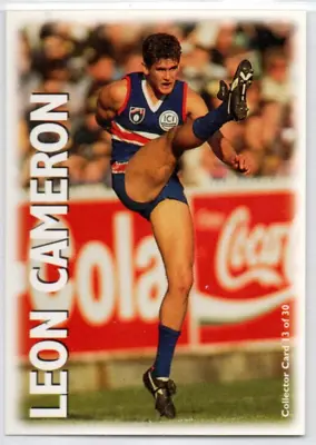 1996 AFL OPTUS VISION PRO SQUAD CARD - 13 Leon CAMERON (FOOTSCRAY) • $8.50