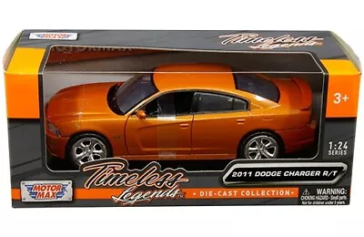 Motormax Timeless Legends 2011 Dodge Charger R/t  1/24 Brown Orange 73354 Or • $17.70