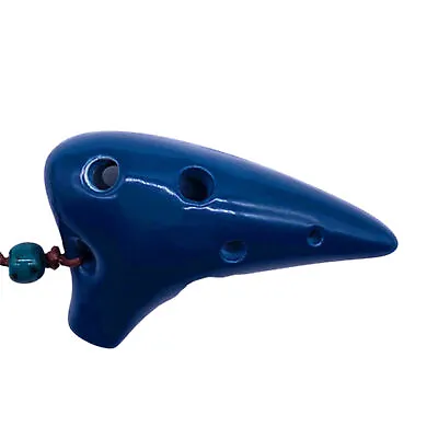 Flute Instrument Smooth Surface Wear-resistant Mini Ceramic 6 Hole Ocarina Small • $8.46