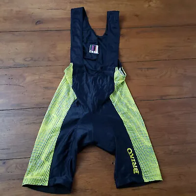 Briko Large Cycling Bibshorts Vintage Italy 5  14.5  (7/10) Yellow • $29.95