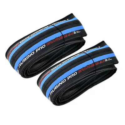 Vittoria Rubino Pro IV G2.0 GRAPHENE Clincher Tire 700x25C  Blue/Black • $54