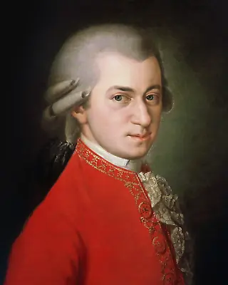 Wolfgang Amadeus Mozart Portrait Art Print 8 X10  Wall Art 8x10 • $12.99