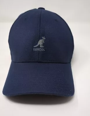 Kangol Hat Navy Blue Fitted Wool Flex Fit Baseball Cap  • $19.99