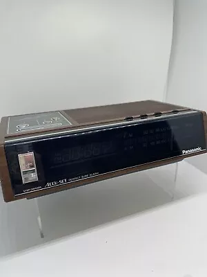 Vintage Panasonic Accuset RC-6140 Digital Alarm Clock Radio AM/FM Tested Works • $18.75