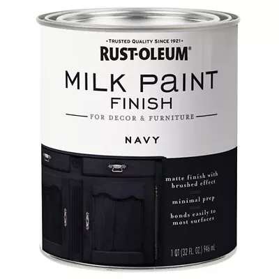 Rust-Oleum 331051 Milk Paint Finish NAVY Qt • $29.92