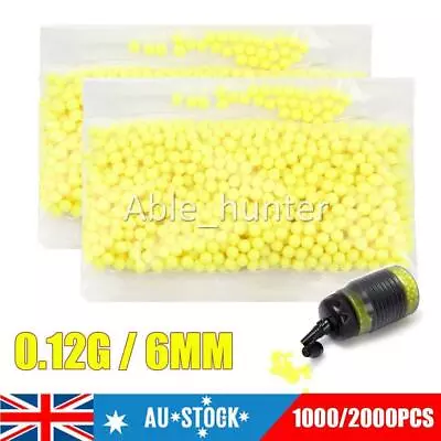 UP 2000* Yellow Hard Airsoft Pellets BB Strikeball 0.12g - 6mm Tactical BB Balls • $37.25