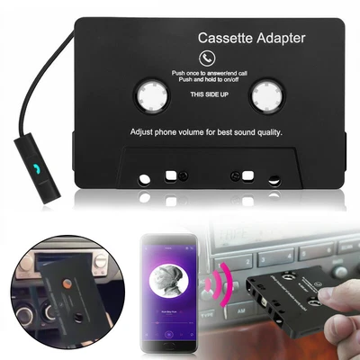 £11.51 • Buy Wireless 5.0 Car Audio Stereo Cassette Tape Adapter MP3 Hands-Free Aux +l