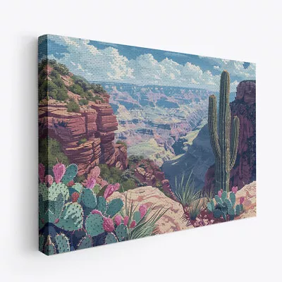 Beautiful Canyon Design 2 Horizontal Canvas Wall Art Prints Pictures • $58.99
