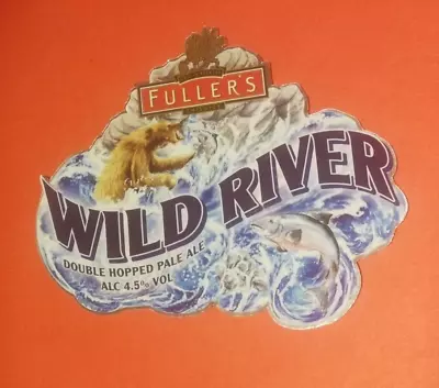 £1.50 • Buy Beer Pump Clip Badge Front FULLER'S Brewery WILD RIVER Real Ale London