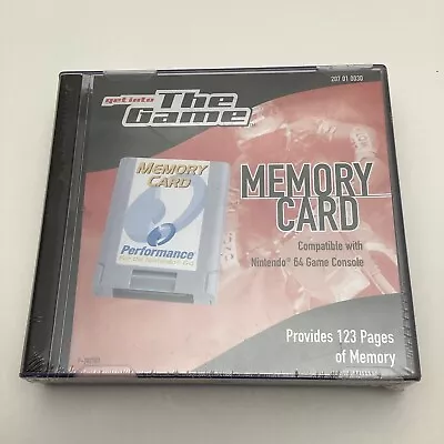 Get Into The Game Performance Memory Card - Nintendo 64 - 123 Pages N64 • $11.67