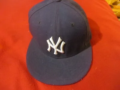 VINTAGE New York Yankees Hat Cap 7 1/2 New Era 59fifty Authentic Collection MLB • $12.45