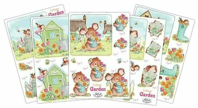 Cottage Garden Decoupage Set 10 Sheet Pack Option Of Coordinating 6x6  Paper Pad • £3.99