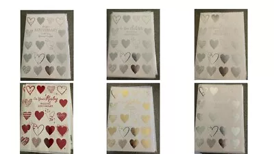 £0.99 • Buy HAPPY WEDDING ANNIVERSARY FAMILY CELEBRATION LOVE CARD  - Var Styles 