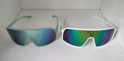 Sunglasses 2 Pair Large Shield / Goggle Pit Viper Style  • $22