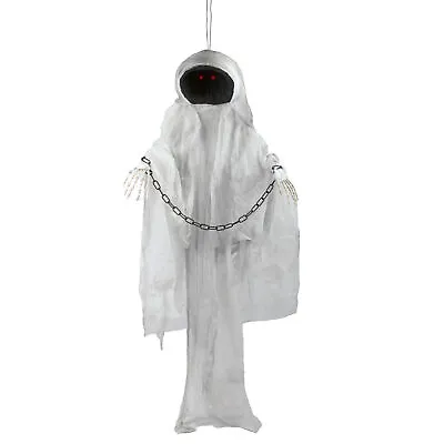 173cm Huge Faceless Spectre Light Up Moving Sound Halloween Decoration Prop • £32.49