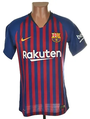 Barcelona Spain 2018/2019 Home Football Shirt Jersey Nike Size S Vaporknit • $149.99