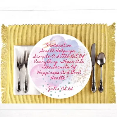 Meal Measure Portion Control Plate- Inspirational Quote Healthy Eating • $28.99