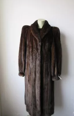 Women's Sz 8   Mahogany Color Canadian Mink Fur Coat VG++ CLEARANCE SALE! • $350