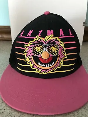 Disney Muppets Animal Hatblack Pink Snap BackAdult • $22.95