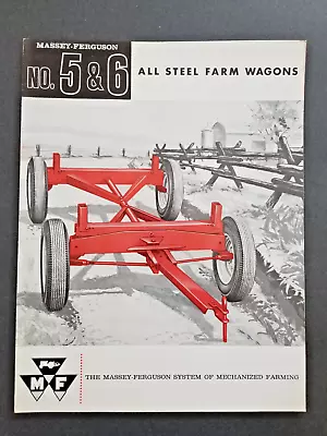 Massey Ferguson MF 5/6 All Steel Farm Wagons Dealer Sales Brochure Catalog • $24