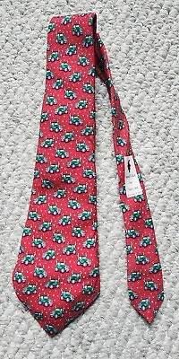 Vineyard Vines Jeep With Christmas Tree Kids Boys Silk Neck Tie  Necktie • $19.95