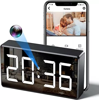 Video Cameras Clock 4K HD Video Cameras With Motion Detection For Baby Monitors • $42.99