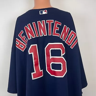 Majestic Andrew Benintendi Boston Red Sox Cool Base Jersey MLB Baseball Sewn 5XL • $41.99