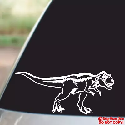 TYRANNOSAURUS REX Vinyl Decal Sticker Car Window Wall Bumper Dinosaur T-Rex Jdm • $2.99