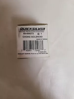 Quicksilver Choke Solenoid 89-889273 • $45.99