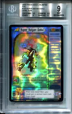 Bgs 9 - Super Saiyan Goku 125 Foil Ultra Rare - Mint Frieza Saga Dbz Score Ccg • $1939.71