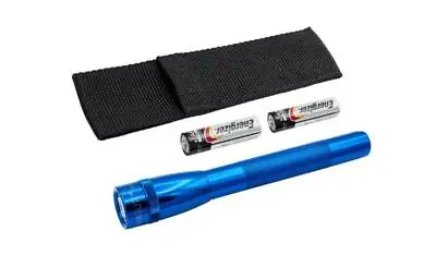 Maglite Mini Pro Flashlight With Holster Led 2 Cell Aa Blue • $27.99