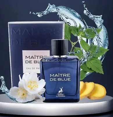 Maitre De Blue Perfume Men 100 ML Super Rich Fragrance Alhambra Original New • $55.88