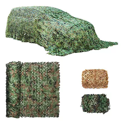 Woodland Camo Net Military Camouflage Netting Cutable Blind Cover Sunshade Decor • $16.95