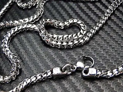 Mens 316 Stainless Steel Franco/box Cuban Curb Link Chain 36 Inch 3.5mm • $49.99