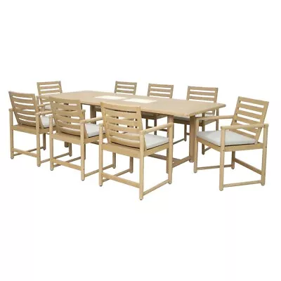 SA NEW Sunscape Breeze 9 Piece Timber Dining Setting • $2550