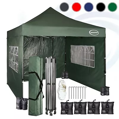 MAXIMUS Heavy Duty Gazebo 3x3m Pop Up Commercial Gazebo Market Stall Marquee WS • £179.99