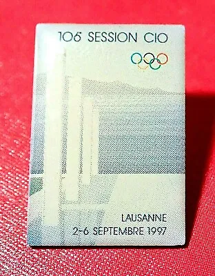 Ioc Session 106 1997 Cio  Olympic Games Pin Badge / 2024 Paris • $14.95