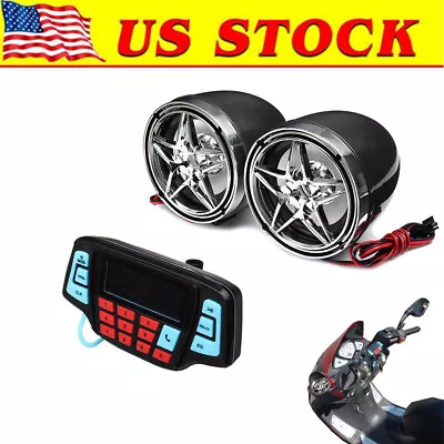 Motorcycle FM Bluetooth Radio Waterproof Motorcycle BT Audio MP3 FM Radio Stere • $39